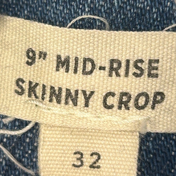 Madewell Women’s 9” Mid Rise Skinny Crop Button Fly Jeans - Picture 6 of 12
